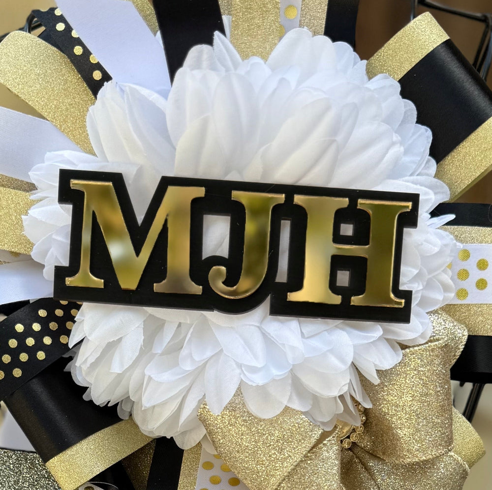 Monogram for Homecoming Garter